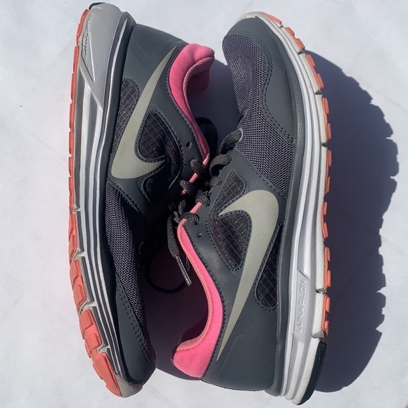 Nike Lunarfly+ 4 Pink grey Running sneaker Women's 7.5 - Picture 8 of 10